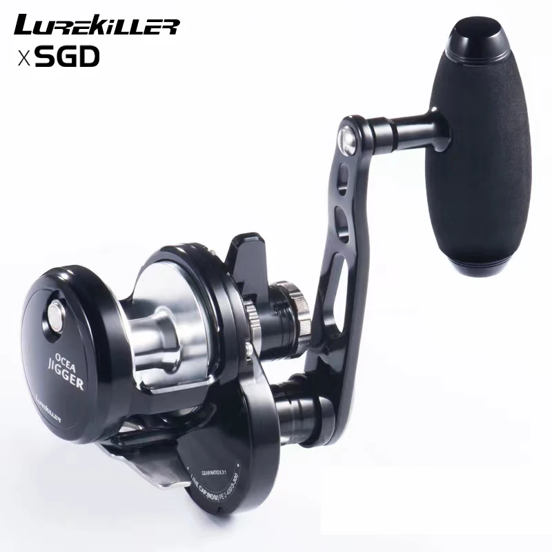 Lurekiller Ocean Jigger 1500 HG/1501 HG Slow Jigging Reel Full Metal 24 kgs Drag Power Ocean Overhead Boat Reel Fishing Reel