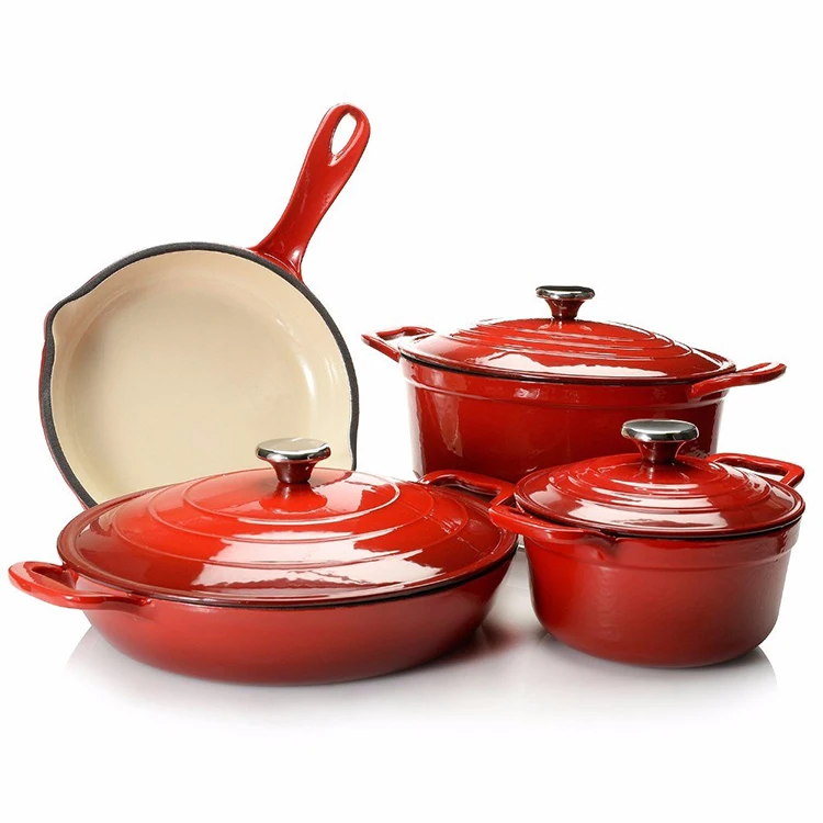 
Cast Iron Cookware Set For Kitchen Use 