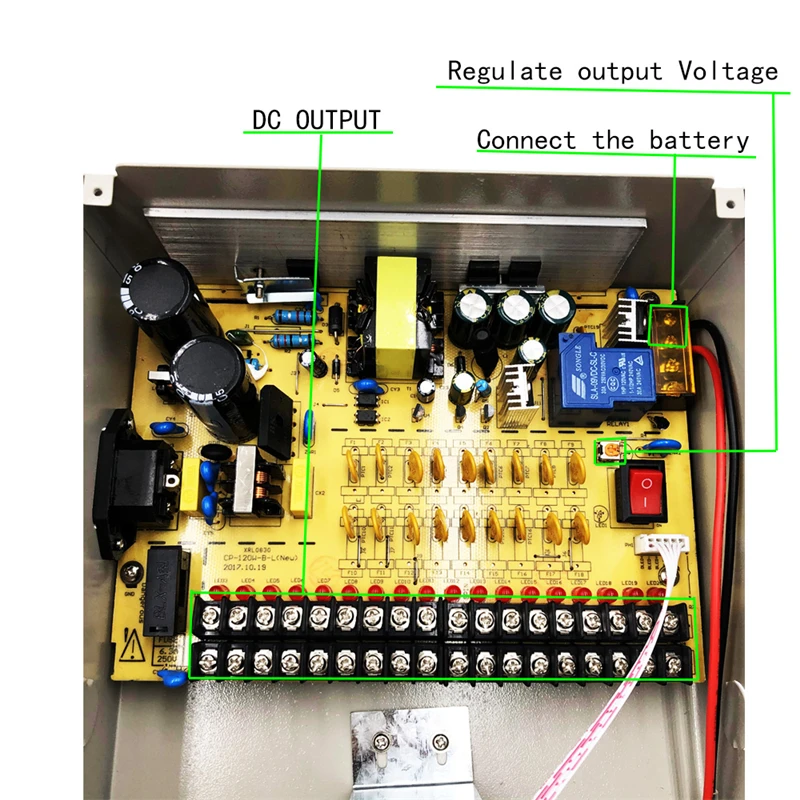 ac to dc 12v ups backup power supply lithium battery for CCTV Camera 12v 5a 10a 15a 20a 30a UPS Power Supply With Battery Backup
