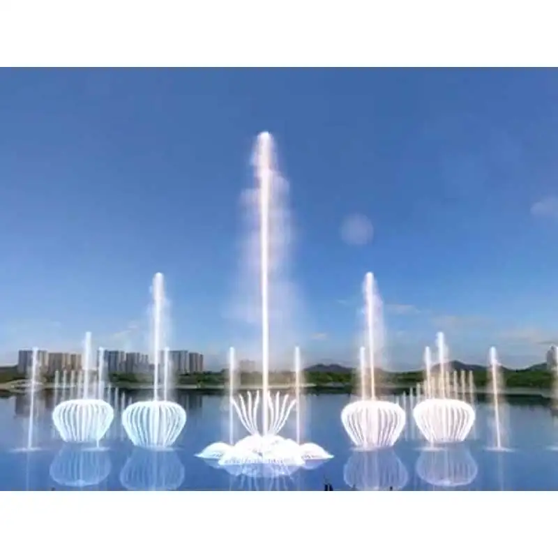 New Fashion Free Design Outdoor Garden Fountains With Lights Large Dancing Fountains