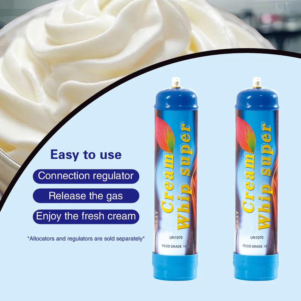 Vietnam 0.95L Multiple Fruit Flavor Dessert Tools Wholesale Steel Cream Chargers Distributor for Dispenser Gas Cylinder Supplier