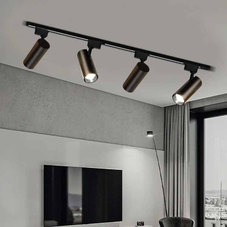 10W 20W 30W Led Track Light Shop Focus Lamp Retail Rail Spot Lighting System Spotlights Linear Magnetic Commercial Track Lights