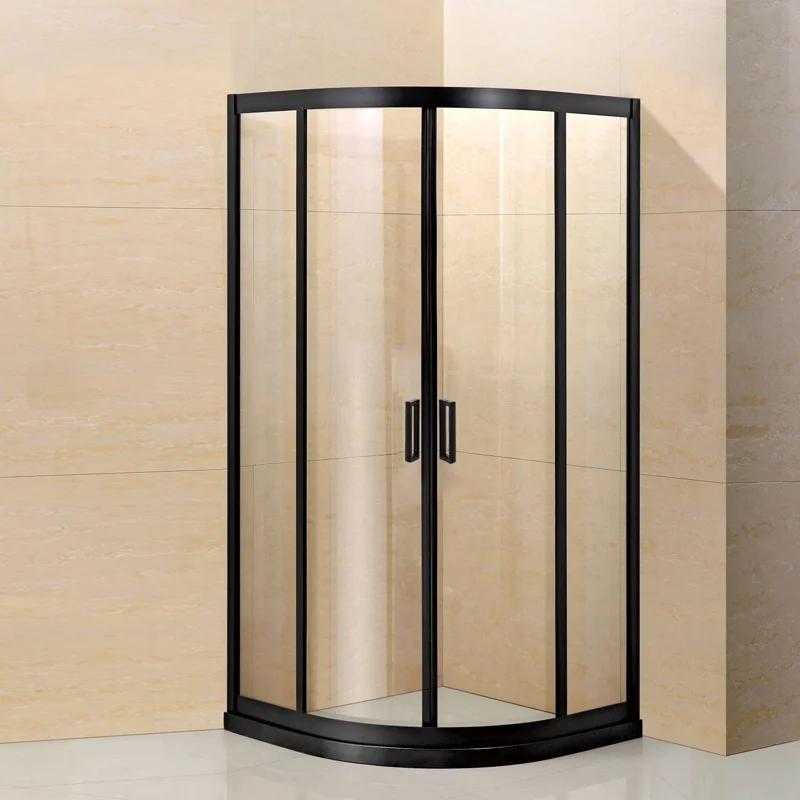 Durable tempered glass sliding enclosure shower rooms 2 persons multi-function bath shower cabin price