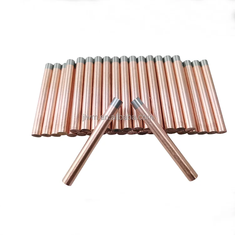D8xL100mm polished copper tungsten Inlaid electrode,NDB electrode,Back cast electrode for resistance welding