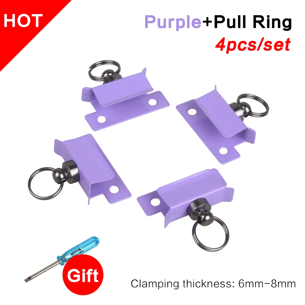 3DSWAY 4pcs Glass Hotbed Platform Retainer 3D Printer Parts Heated Bed Build Plate Fixation Fix Clamp Clip Ender 3