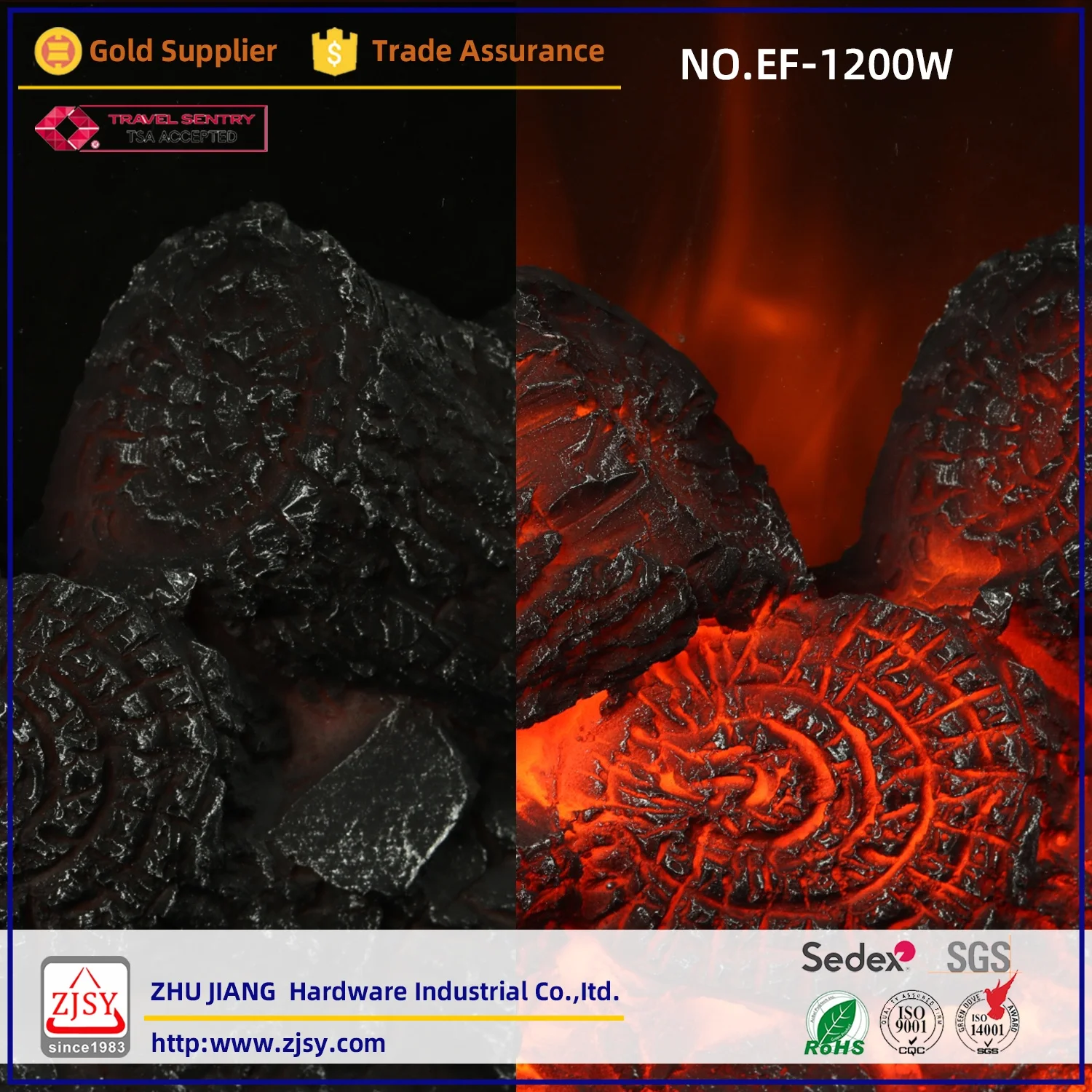 EF-1200W островного типа 1200W имитация пламени обогреватель дистанционного управления электрический