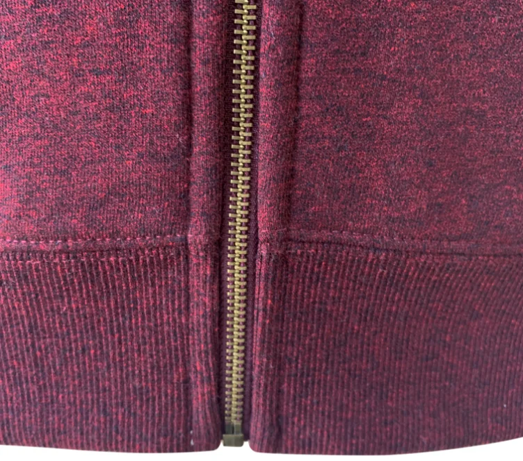 Повседневный темно-красный винный теплый пуловер с логотипом на заказ, мужские зимние толстовки на молнии