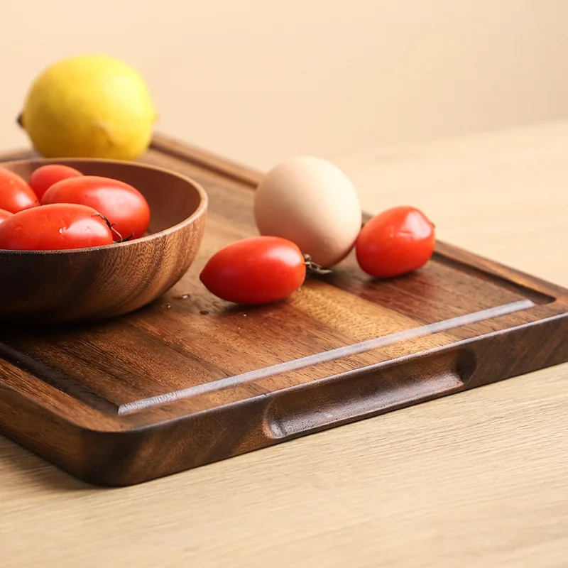 JOYWAVE Hot Sale Custom Wooden Chopping Board Wholesale Acacia Wood Cutting Board for Meat Cheese Vegetables Fruits