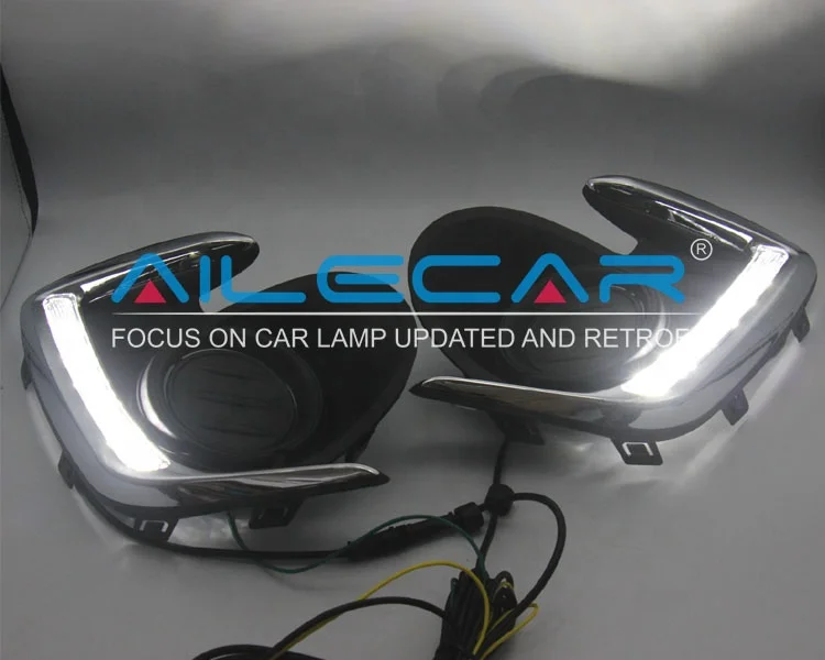 AILECAR Dual color Led DRL Fog Lamp Attrage Mirage G4 2012-2015