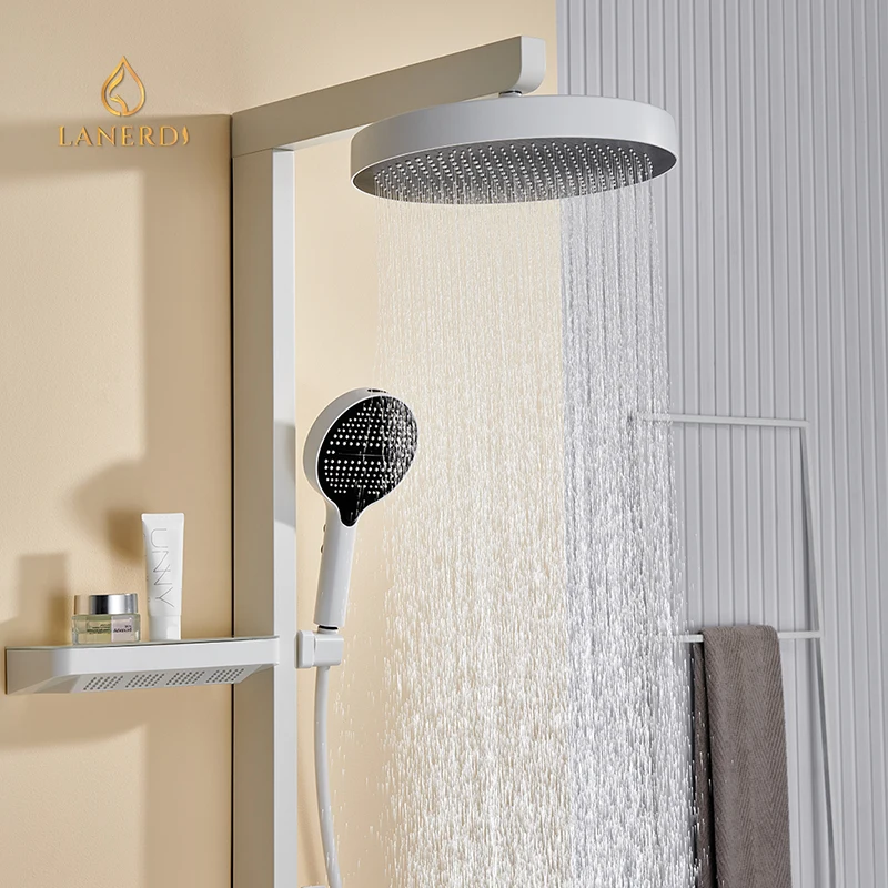 Luxury Thermostatic Rainfall Shower System with Bath shower faucet Douche Ducha