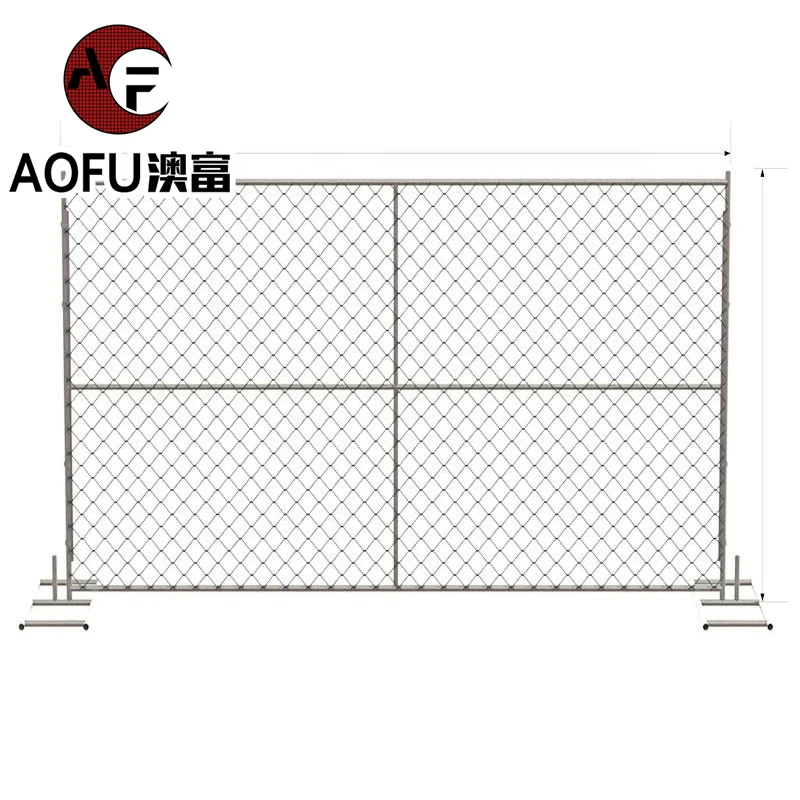 Hot Dipped Galvanized 70mm 8 ft High Chain Link Mesh Garden Iron Wire Mesh Fence BWG 16 Chain Link Fence/netting For Sport Field