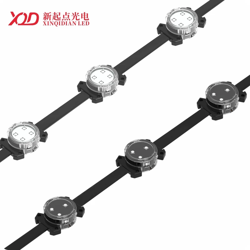 IP67 Outdoor Waterproof & Dust - proof XQD DMX512 0.72W 12V RGB LED Pixel Point Light - Perfect for Christmas and Holiday Decor
