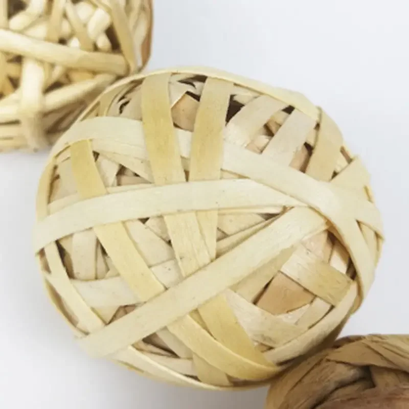 Rabbit Ball Toys Bunny Treats Toys For Teething Small Animal Chew Toys Grass Ball for Guinea Pig Rabbit Hamster