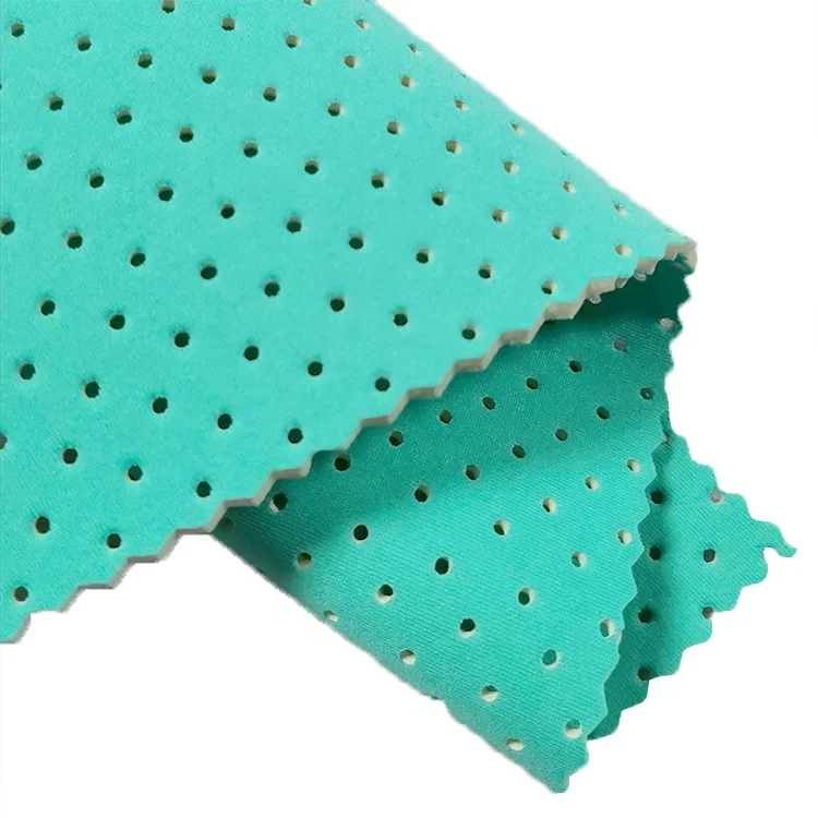 Manufacturer Breathable Perforated Neoprene Fabric Rubber Sheet With Holes
