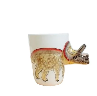 3D Hand-painted Cute Animals Mug,Ceramic Coffee Mug,Novelty Gift Cup -dehua hengfei