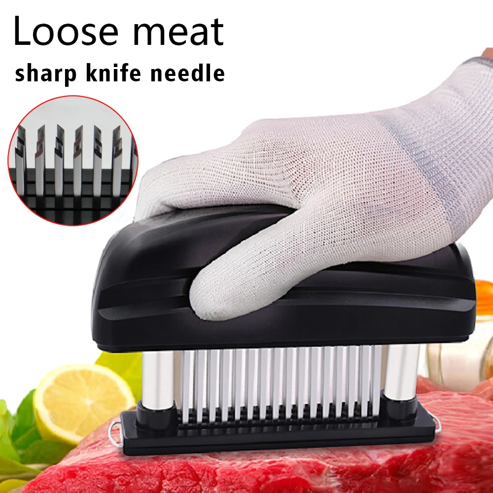 Hip-home  48-blades Stainless Steel Manual Meat Natural Tenderizer Steaks and Beef Meat Tenderizer injector