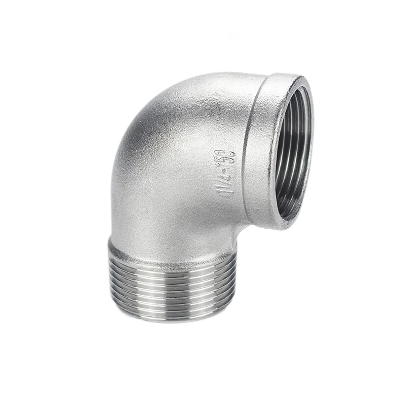 Factory Direct Sale pipe fittings 90degrees pipe nipple fitting sanitary pipe fittings Internal and external elbow