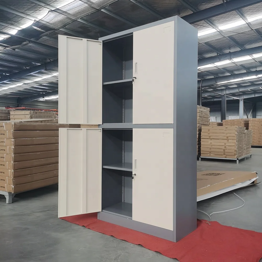 4 adjustable shelf  2 Door Steel Storage  Cupboard metal file cabinet