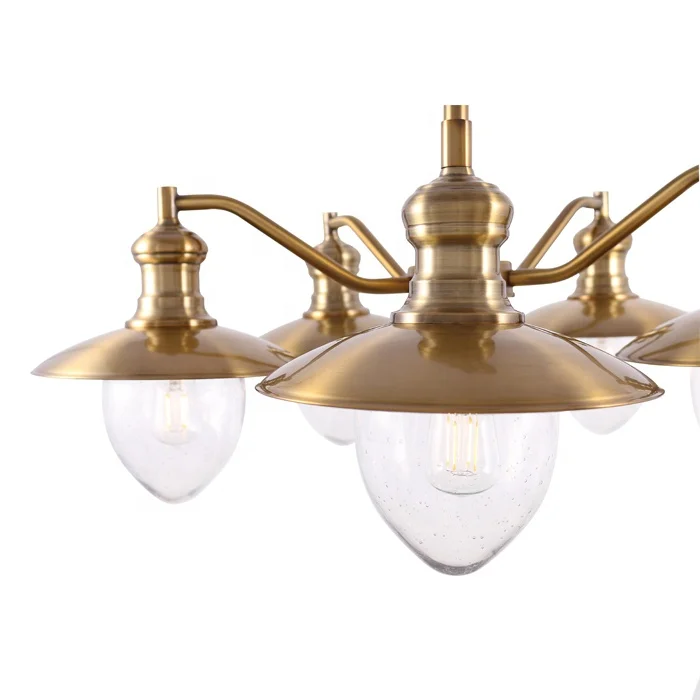 Golden home decorated lights chandelier for living room hotel dining luxury chandeliers modern E26