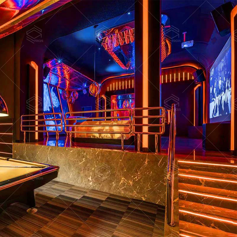 Bubble Led lighted Design modern Bar Counter Design for night club furniture