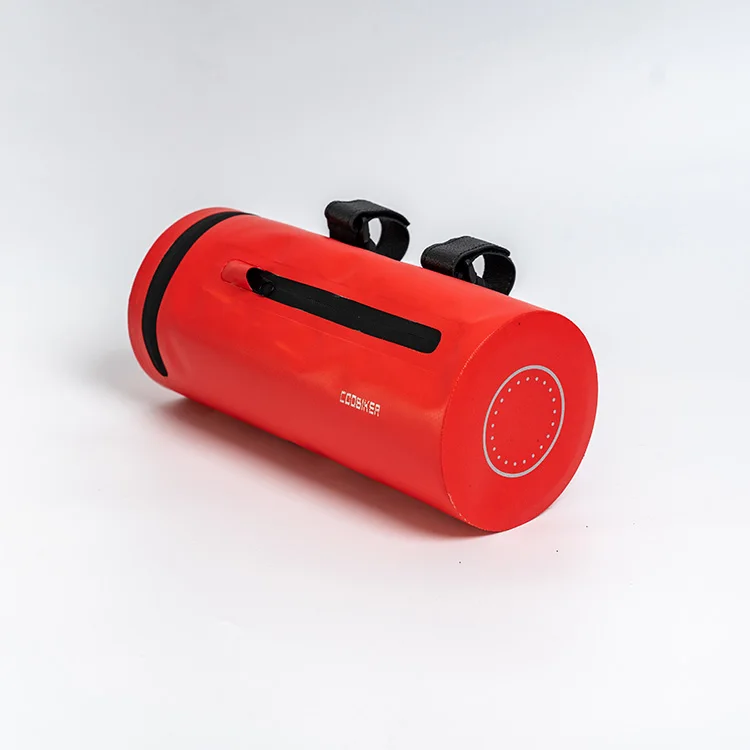 PVC Tarpaulin Waterproof Bicycle Bike Bag Customized Silkscreen Logo Outdoor Packing Color Feature Material bike handlebar bag