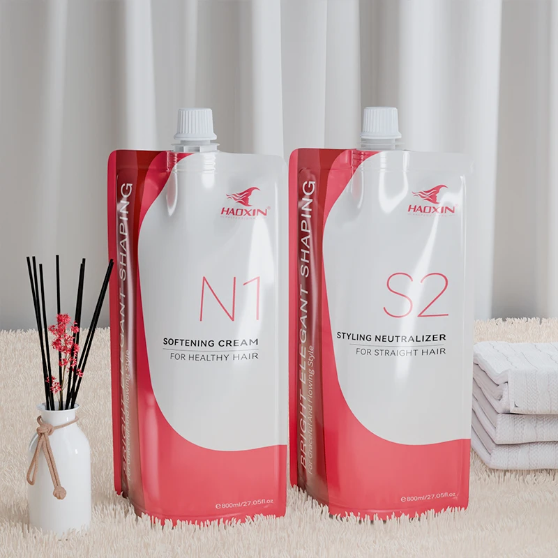 HAOXIN Hot Sale 0 damaged straightening permanently hair perm For Professional Salon