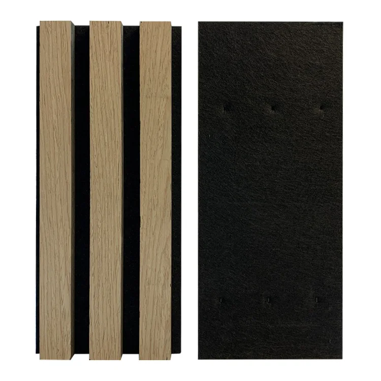 Manufacturer Customization High Quality Acoustic Wooden Panel Solid Wood Slat Soundproofing Wall Panel
