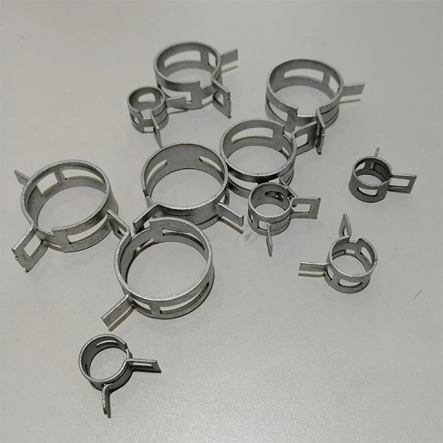 Dacromet plated tension spring band hose clips hose clamps