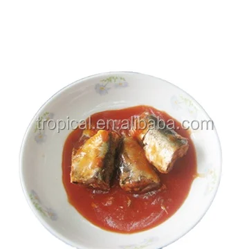 Высокое качество сардины в консервах, в томатном соусе семена острого Чили 155g легко открыть бренд клиента