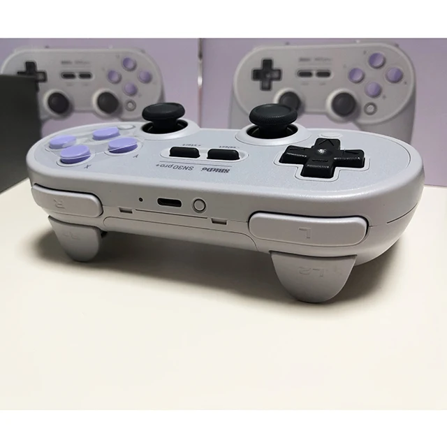 
2019 8BITDO SN30 PRO PLUS Wireless BT controllers grip handle for PC computer Android Switch console SN30 PRO+ gamepad 