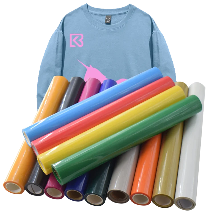 HTV Heat Transfer Vinyl Bundle PU - 33 Pcs 10IN x 3FT PU Iron on Vinil  for T-Shirt Assorted Colors Silhouette Cameo