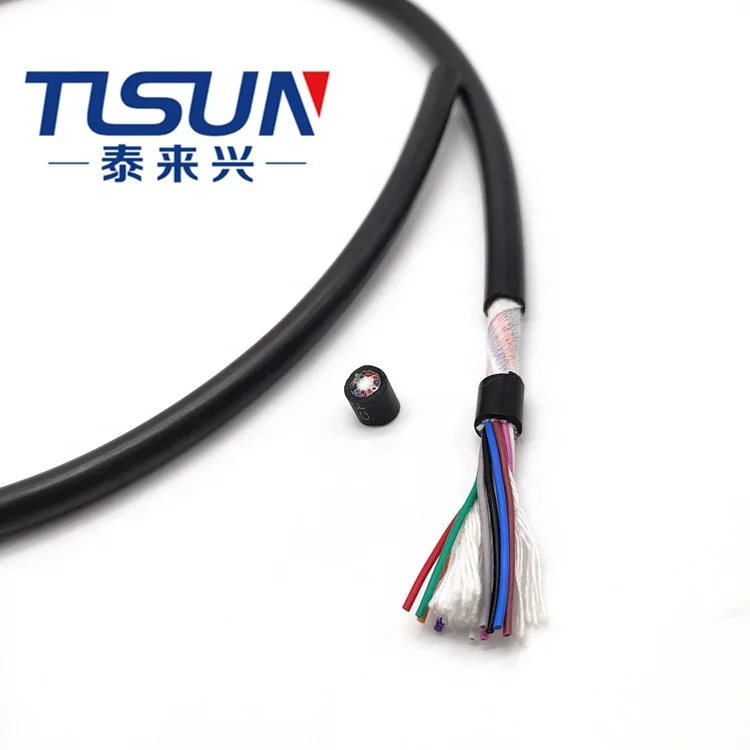 Сертификация CE кабель PUR-HF-YY 10 ядер 0.2mm2 высокий гибкий Цепной управления