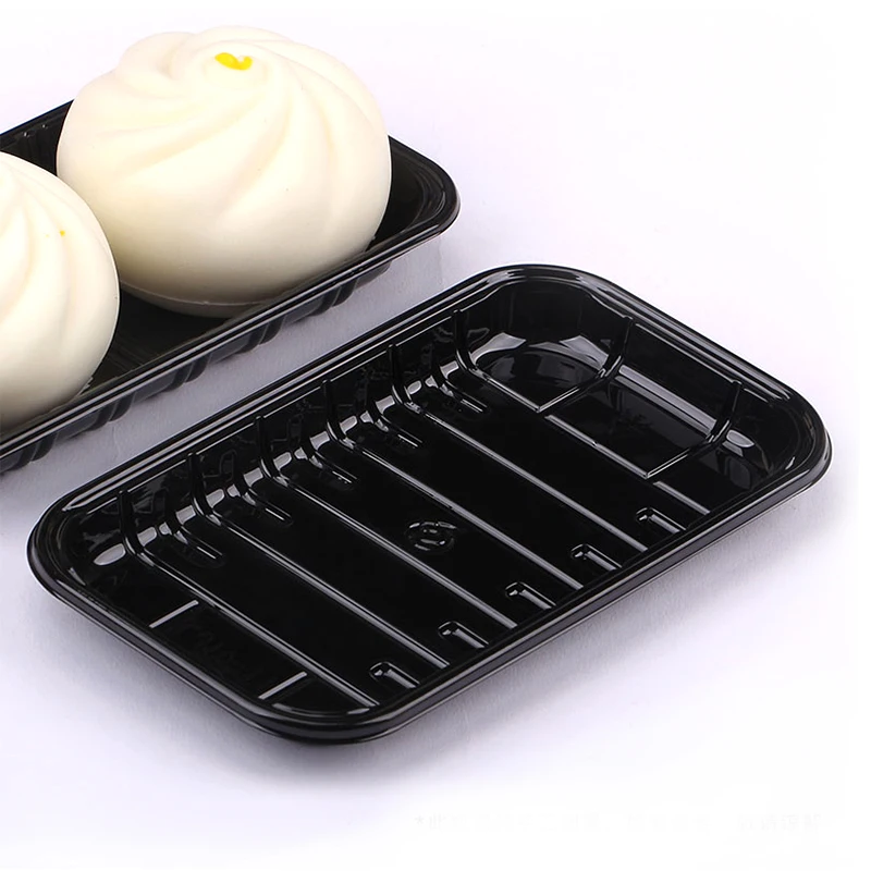 Supermarket fresh poultry meat seafood packaging trays with disposable PP plastic