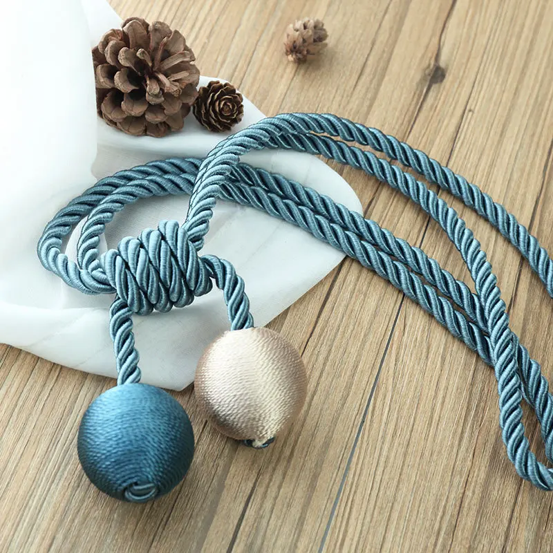 Curtain binding new style hanging ball belt simple modern creative decorative curtain buckle binding belt