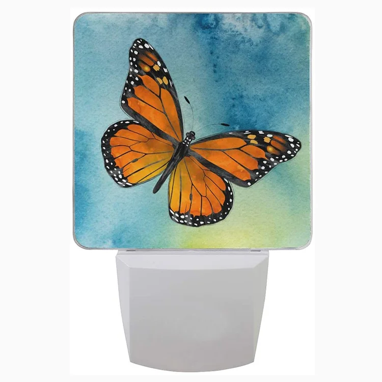 Customer  design logo LED  plug in auto on off dusk to dawn sensor  butterfly led night light
