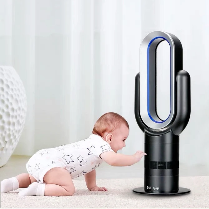  26 inches Modern Design Fast heating Electric Heaters PTC Ceramic Thermostatic controlled Anti- fire ABS Room Desktop Fan