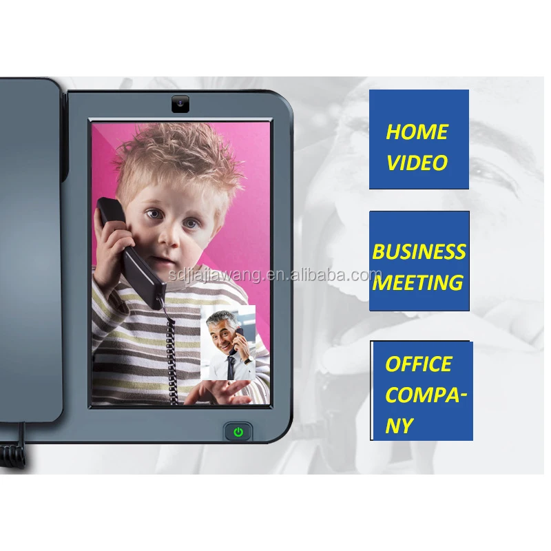 Wireless Smart telephone 8 inch 2g/16G BT 5.0 handset for cell phone Android 10.0 video telephone tablet phone poptel V10