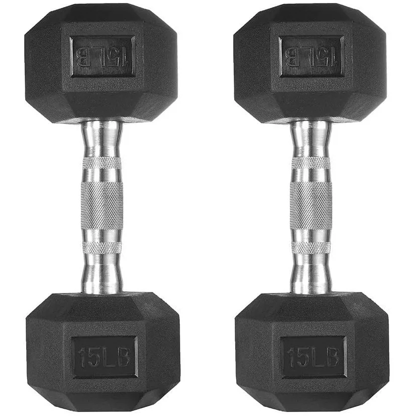 UG Health Tech Rubber Hex Dumbbell 2.5 kg 10 kg fitness Hex Dumbbell