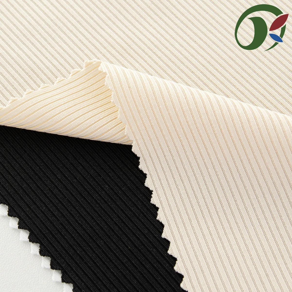 30029 Fashion Women Tops Dress Textile Stretch Jersey 2x2 Rib Nylon Spandex Fabric for Garment