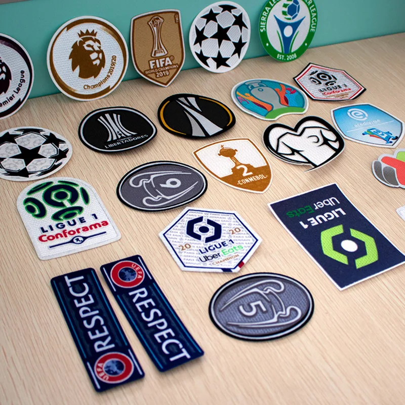 Logo 3D Flocking Patch PVC Rubber Customized Embroidered Custom Soccer Club Design Heat Transfer Printing Accept Custom 100pcs