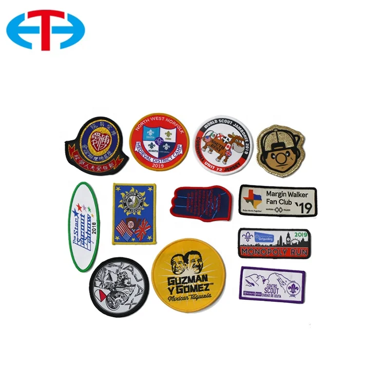 
Factory Customized Trademark Logo, School Emblem And Woven Clothes Label Tag 