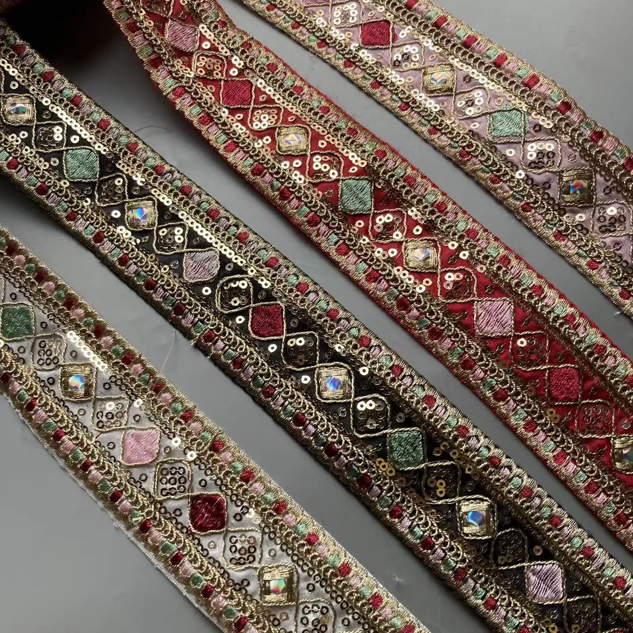 Embroidery Flower DIY Sewing Accessories for Curtain Shoes Clothing  Lace Fabric Trim Ribbon