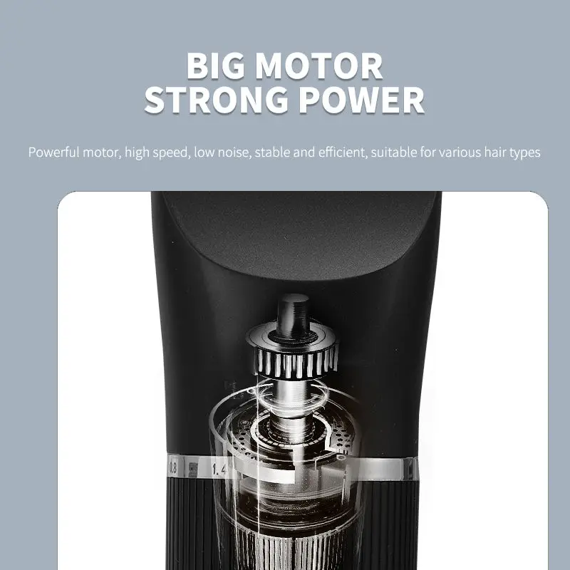 High quality long service time 1500mAh rechargeable hair clippers home men electric razor washable hair clippers