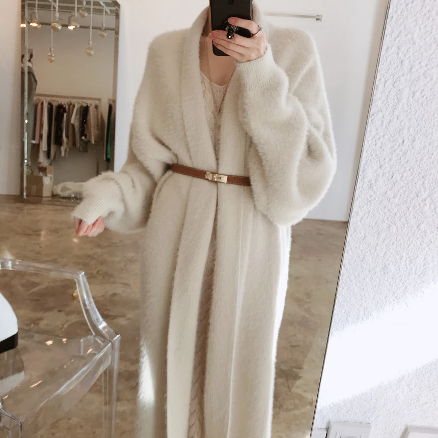 High Quality Fashion Long Sweater Coat Full Sleeve Casual Winter Cardigan Knit Loose Comfortable Sweater Cardigan For Women