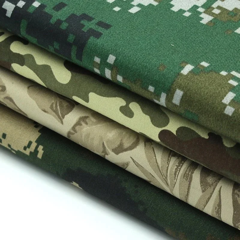 Wholesale Price Camouflage TC CVC Fabric Roll Digital Desert Camouflage Manufacturers for Uniform