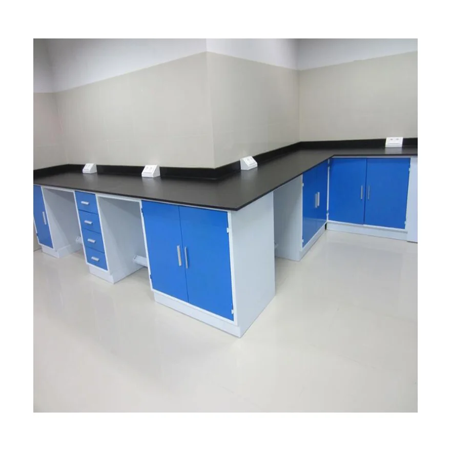 chemical laboratory workbench Island workbench all steel workbench with drawers