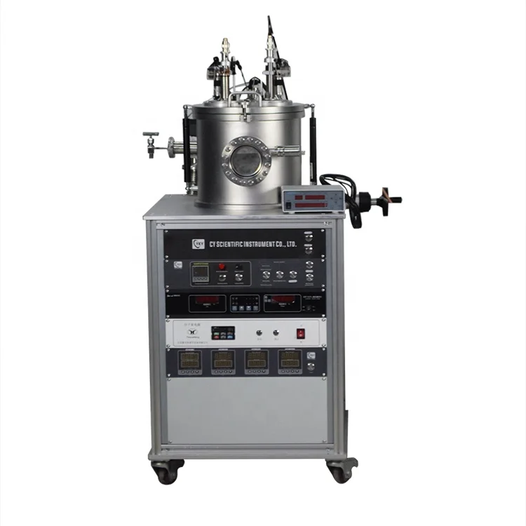 3 target plasma sputtering system  for sequential coating of multiple layer films such  as alloy & ceramics, etc.