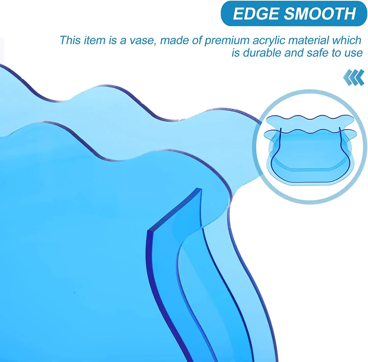 Modern Livingroom Decoration Custom Clear Acrylic Flower Vase