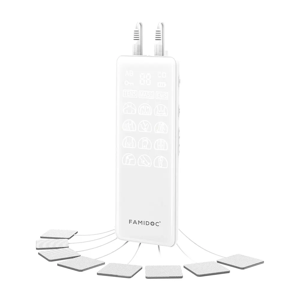 Easy-operate Physiotherapy Equipment Tens Transcutaneous Electrical Tens Machine Electrodes Unit Electric body massager