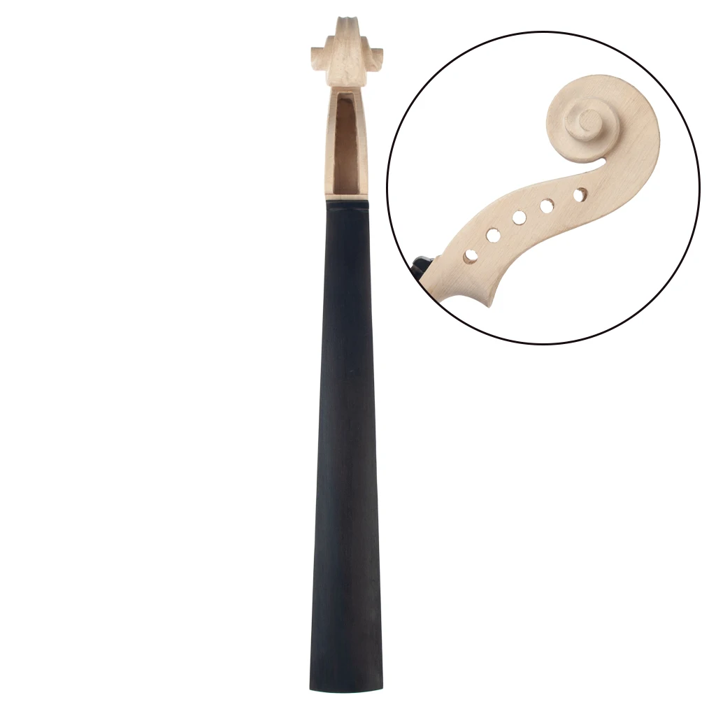 NAOMI 5 Strings Violin Maple Neck + Ebony Fingerboard 4/4 Violin Parts & Accessories For DIY Violin Luthier